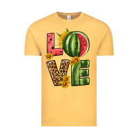 Vintage Mustard love watermelon Vintage Tee - HRA Design Shop