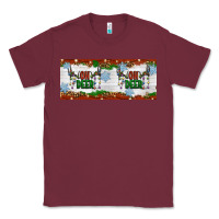 Burgundy oh deer christmas Classic Tee - Artiststas