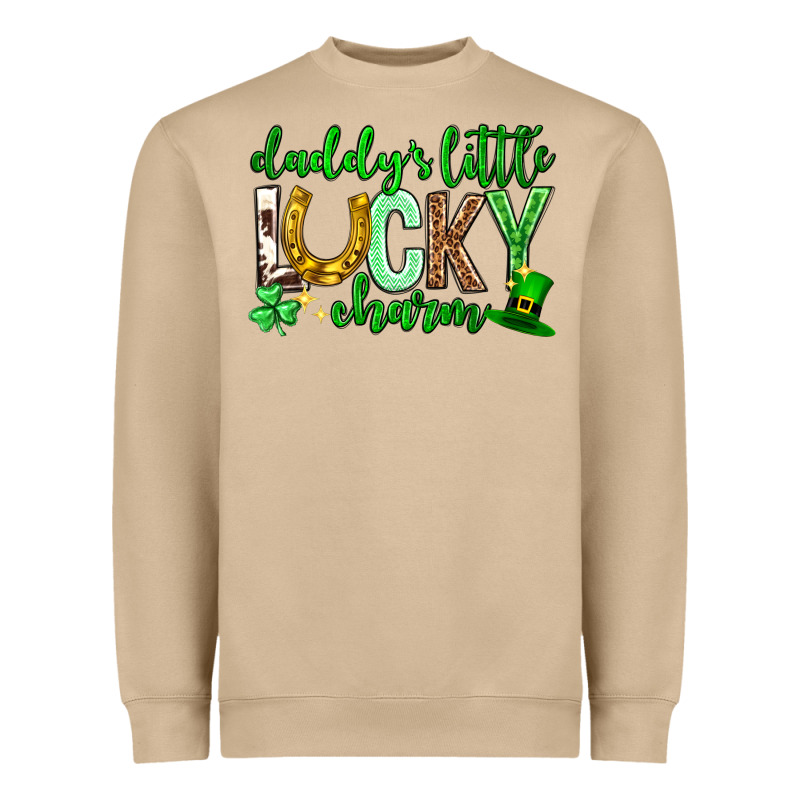 St. Patrick's Day Daddy's Little Lucky Charm Heavyweight Sweatshirt by Neo Western | Teevron