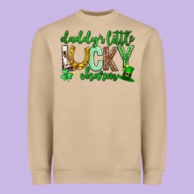 St. Patrick's Day Daddy's Little Lucky Charm Heavyweight Sweatshirt Designed By Neo Western