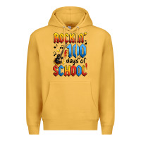 Mustard rockin' 100 days of school Premium Hoodie - Artiststas