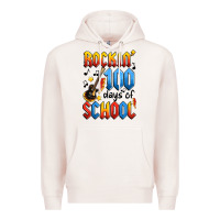 Pale Pink rockin' 100 days of school Premium Hoodie - Artiststas