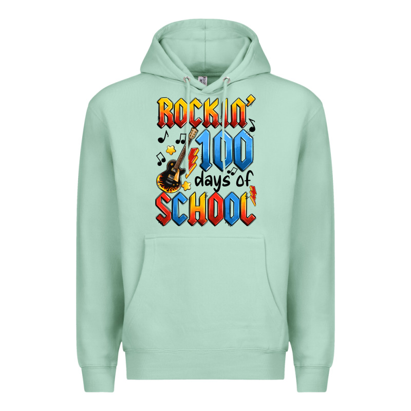 Rockin' 100 Days Of School Premium Hoodie by Artiststas | Teevron