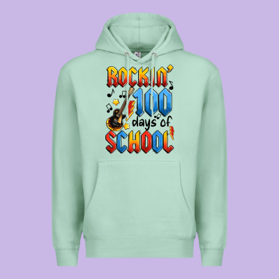 Rockin' 100 Days Of School Premium Hoodie Designed By Artiststas