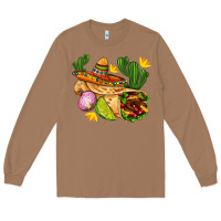 Toasted Coconut burrito  with sombrero and union with cactus Long Sleeve Tee - AdoDesignShop