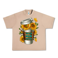Burro Mama Needs Coffee Cup Urban Heavy Tee - FaDigitalArtStudio
