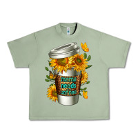 Oil Green Mama Needs Coffee Cup Urban Heavy Tee - FaDigitalArtStudio