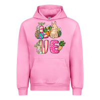 Fuchsia Pink Love Easter Urban Hoodie - NancyCooperArtShop