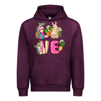 Mauve Wine Love Easter Urban Hoodie - NancyCooperArtShop