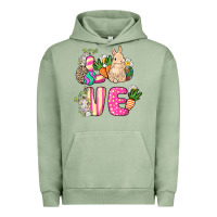 Pigment Oil Green Love Easter Urban Hoodie - NancyCooperArtShop