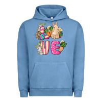 Pigment Pebble Blue Love Easter Urban Hoodie - NancyCooperArtShop