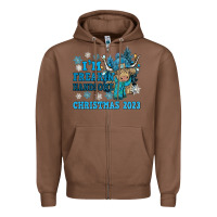 Chestnut im freakin freezin christmas 2023 Zipper Hoodie - NancyCooperArtShop