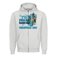 Dove Grey im freakin freezin christmas 2023 Zipper Hoodie - NancyCooperArtShop