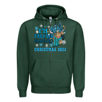 Sports Green im freakin freezin christmas 2023 Zipper Hoodie - NancyCooperArtShop