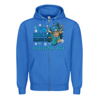 True Royal im freakin freezin christmas 2023 Zipper Hoodie - NancyCooperArtShop
