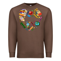 Chestnut teacher heart custom Premium Sweatshirt - NancyCooperArtShop
