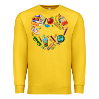 Lemon teacher heart custom Premium Sweatshirt - NancyCooperArtShop