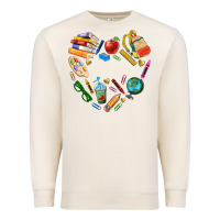 Teacher Heart Custom Premium Sweatshirt | Teevron
