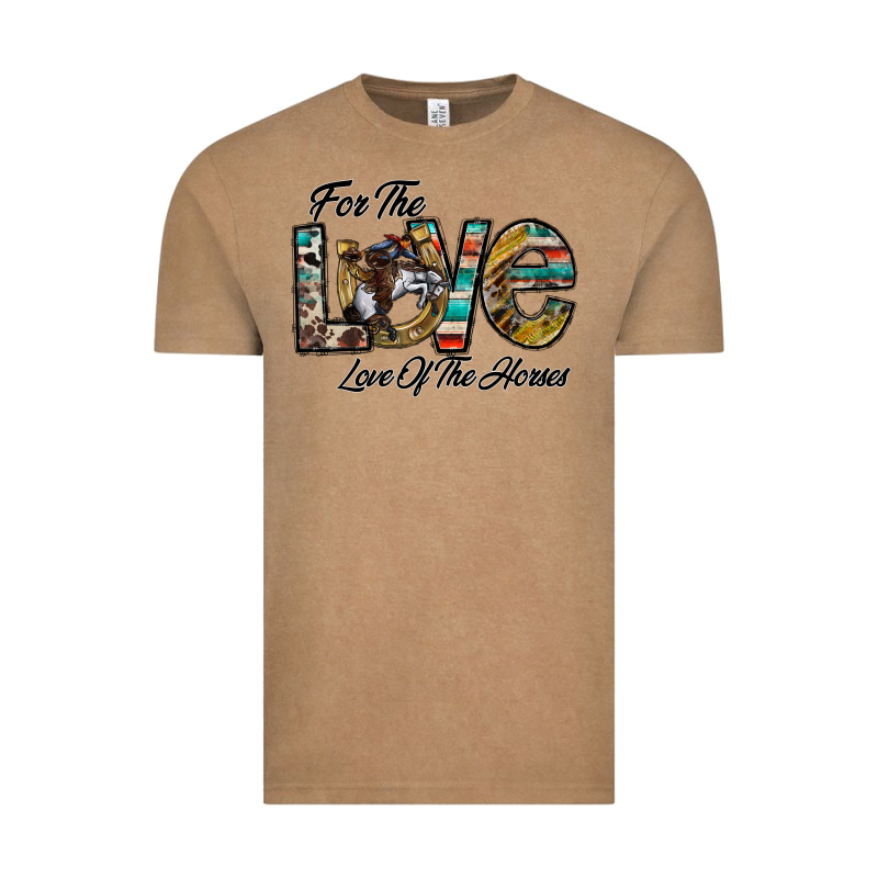 For The Love Love Of The Horses Vintage Tee by CowhideDigitalArt | Teevron