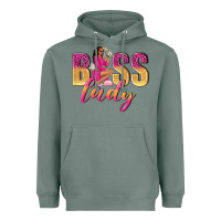 Sage boss lady afro woman Heavyweight Hoodie - NancyCooperArtShop