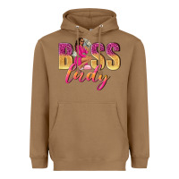 Toasted Coconut boss lady afro woman Heavyweight Hoodie - NancyCooperArtShop