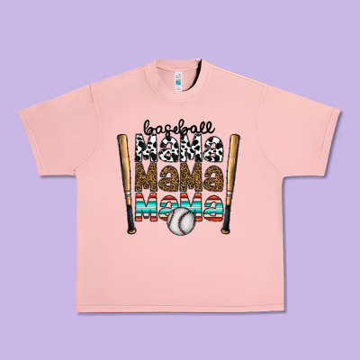 Baseball Mama Mama Mama Urban Heavy Tee Designed By Cowhidedigitalart
