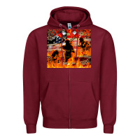 Burgundy Western Firefighters With Thin Red Line Zipper Hoodie - LillyAllenDesigns