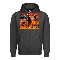 Charcoal Heather Western Firefighters With Thin Red Line Zipper Hoodie - LillyAllenDesigns