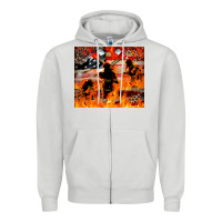 Dove Grey Western Firefighters With Thin Red Line Zipper Hoodie - LillyAllenDesigns