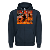 Navy Western Firefighters With Thin Red Line Zipper Hoodie - LillyAllenDesigns