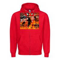 Red Western Firefighters With Thin Red Line Zipper Hoodie - LillyAllenDesigns
