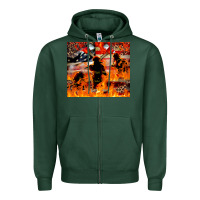 Sports Green Western Firefighters With Thin Red Line Zipper Hoodie - LillyAllenDesigns