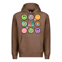 Chestnut easter day smiley faces Premium Hoodie - Artiststas