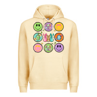 Pina Colada easter day smiley faces Premium Hoodie - Artiststas