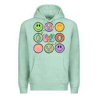 Seafoam easter day smiley faces Premium Hoodie - Artiststas