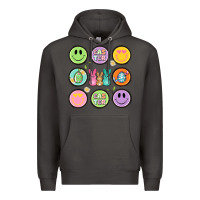 Smoke easter day smiley faces Premium Hoodie - Artiststas