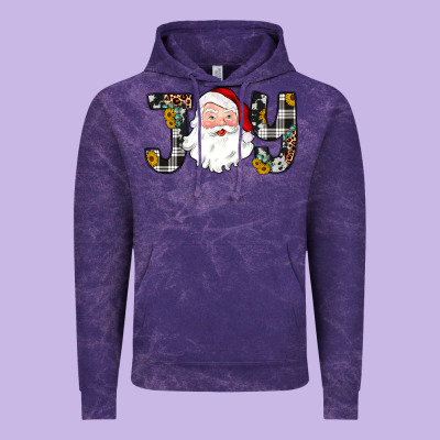 Joy Santa Vintage Hoodie Designed By Jahusdesignshop