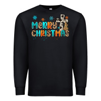 Black western merry christmas Premium Sweatshirt - MaliasSmallBusiness