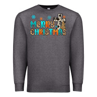 Charcoal Heather western merry christmas Premium Sweatshirt - MaliasSmallBusiness