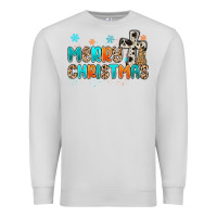 Dove Grey western merry christmas Premium Sweatshirt - MaliasSmallBusiness