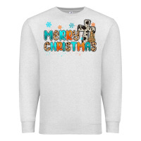 Oatmeal Heather western merry christmas Premium Sweatshirt - MaliasSmallBusiness