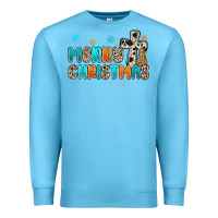 Ocean Blue western merry christmas Premium Sweatshirt - MaliasSmallBusiness