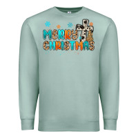 Seafoam western merry christmas Premium Sweatshirt - MaliasSmallBusiness