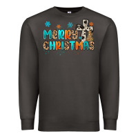 Smoke western merry christmas Premium Sweatshirt - MaliasSmallBusiness