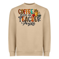 Mushroom coffee gives me teacher Heavyweight Sweatshirt - CowhideDigitalArt