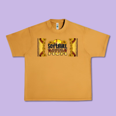 Leopard Softball Mom 16oz Libbey Glass Urban Heavy Tee Designed By Hra Design Shop