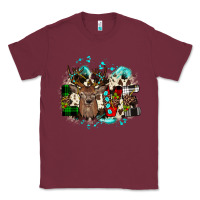 Burgundy love wood slice ornament Classic Tee - JahusDesignShop