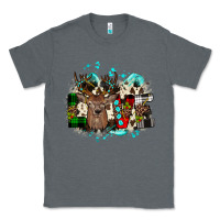 Charcoal Heather love wood slice ornament Classic Tee - JahusDesignShop