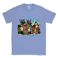 Colony Blue love wood slice ornament Classic Tee - JahusDesignShop