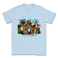 Dusty Blue love wood slice ornament Classic Tee - JahusDesignShop